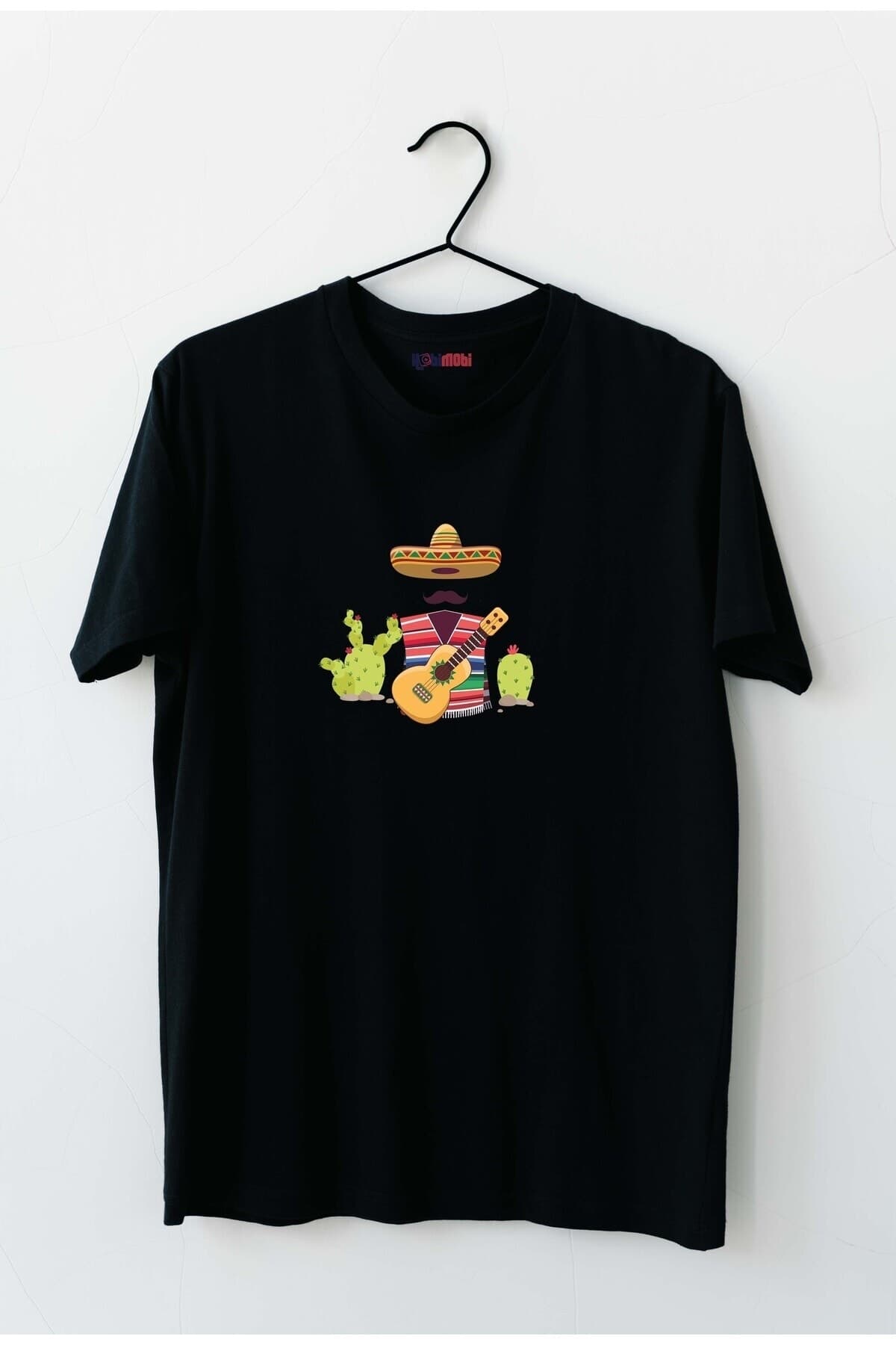 Meksika Konsept Tasarım Baskılı Kadın Tshirt - XXL