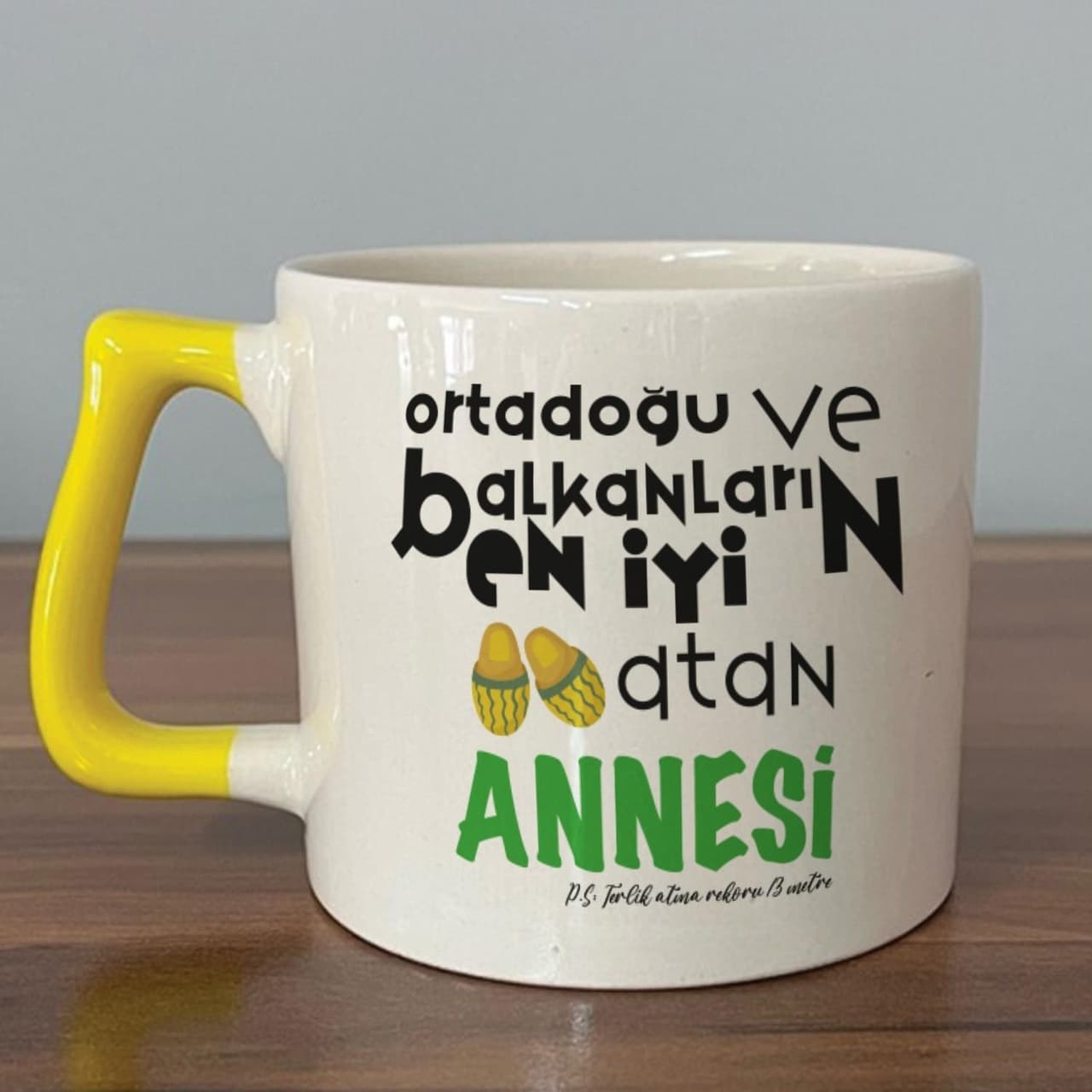 Ortadoğu Ve Balkanları En İyi Baskılı Sarı Kulplu Prime Kupa