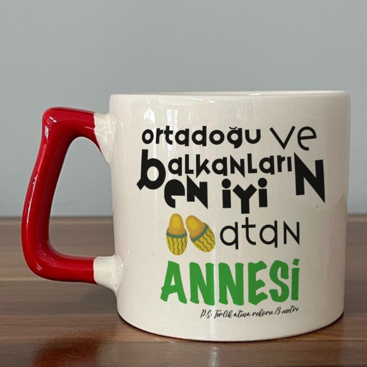 Ortadoğu Ve Balkanları En İyi Baskılı Kırmızı Kulplu Prime Kupa