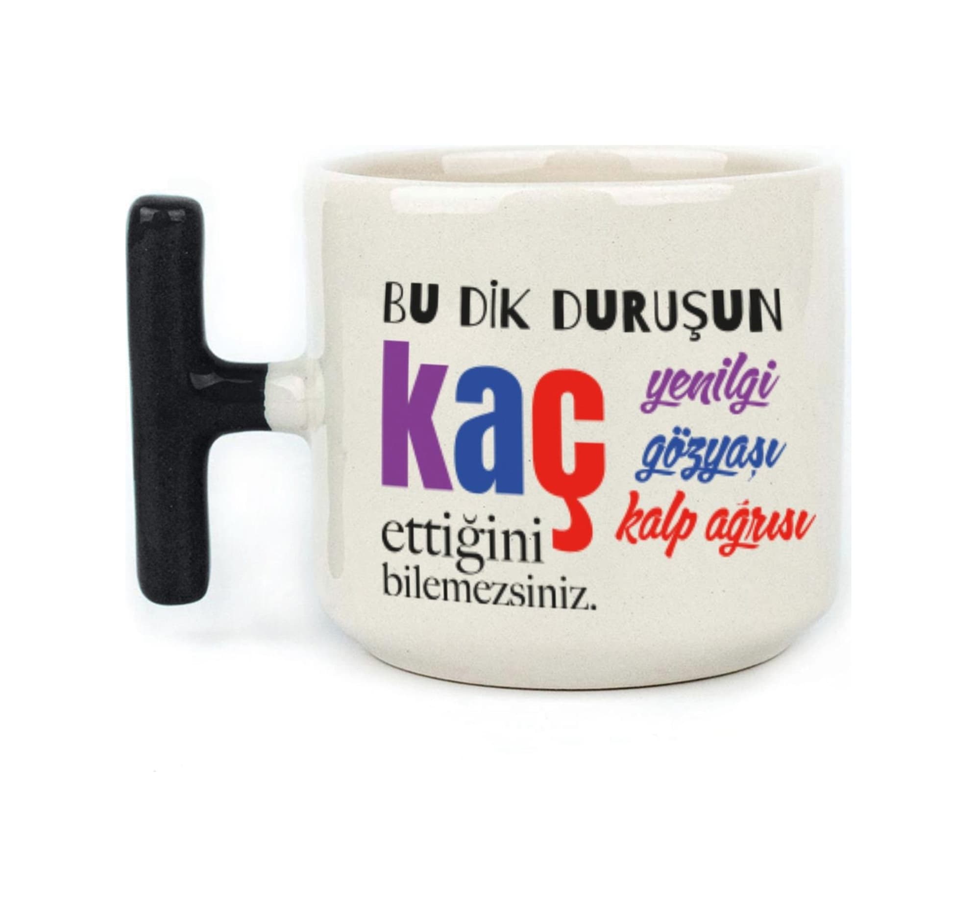 Bu Dik Duruşun Baskılı Kadınlar Günü Siyah Kulplu T Kupa