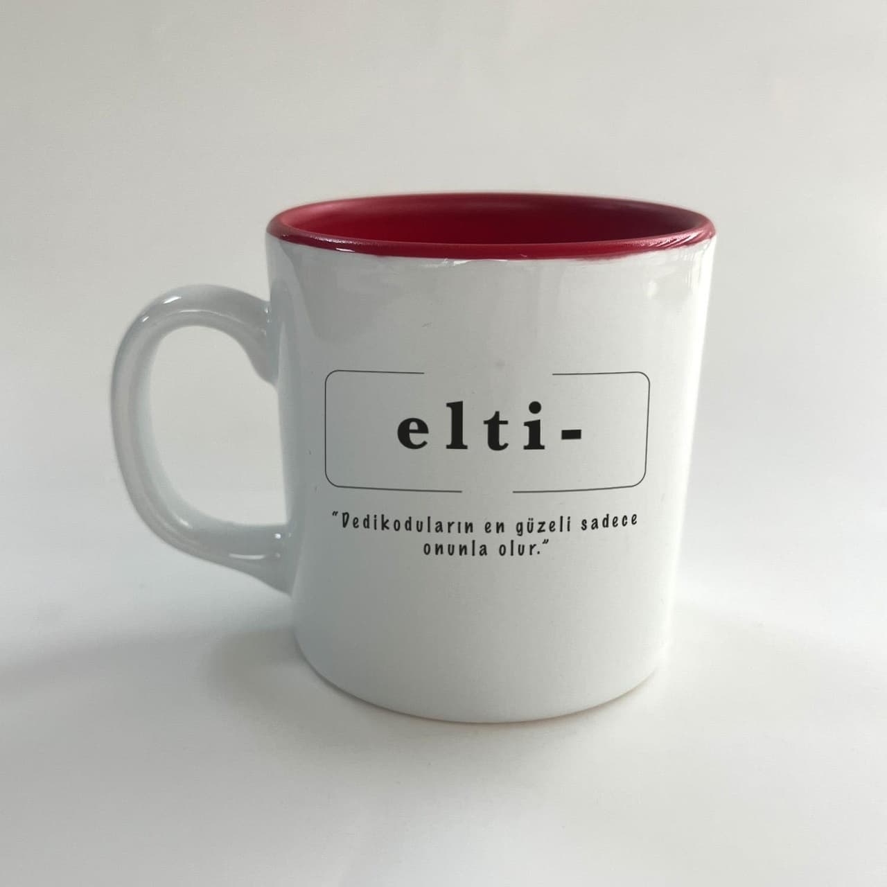 Elti Baskılı Kırmızı Multi Kupa
