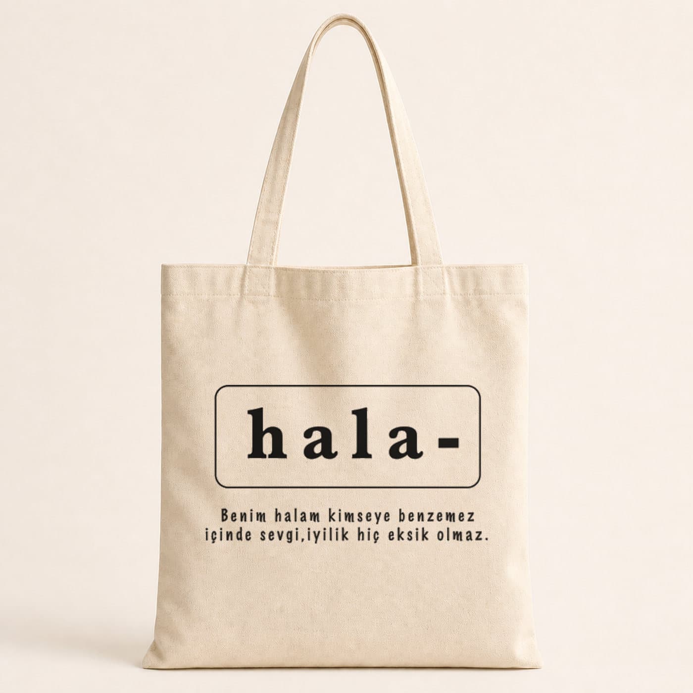 Hala Baskılı Bez Çanta