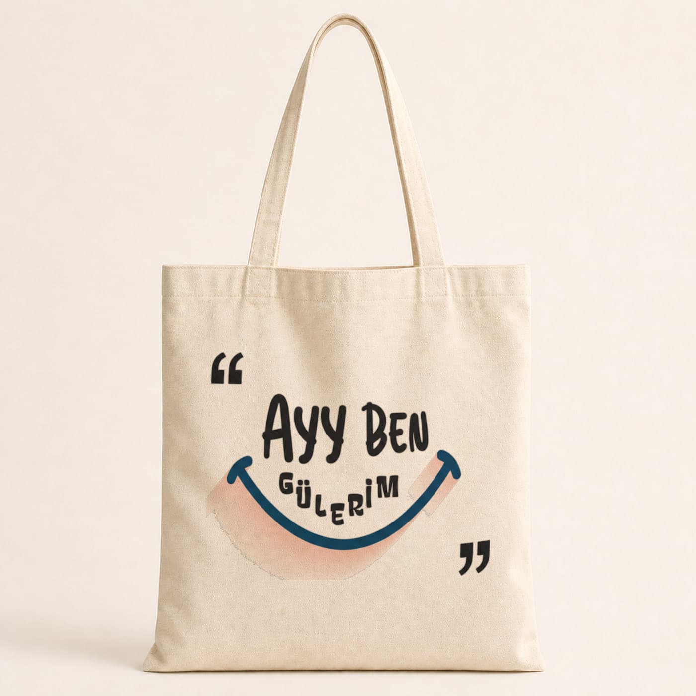 Ayy Benim Gülerim Baskılı Bez Çanta