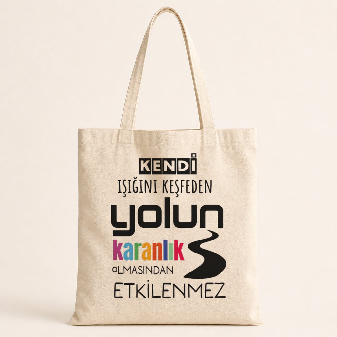 Kendi Işığını Keşfeden Baskılı Bez Çanta