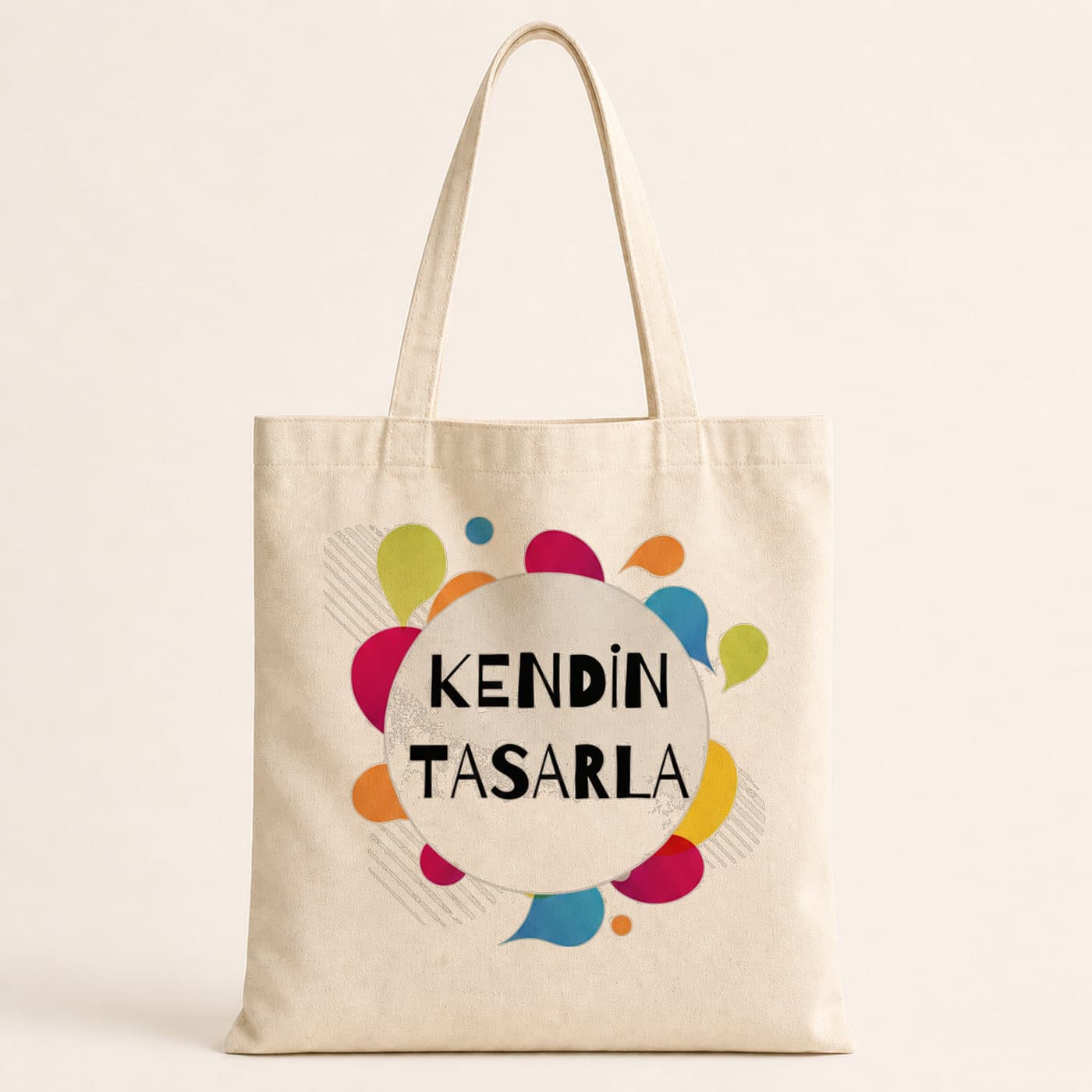 Kendin Tasarla Baskılı Bez Çanta