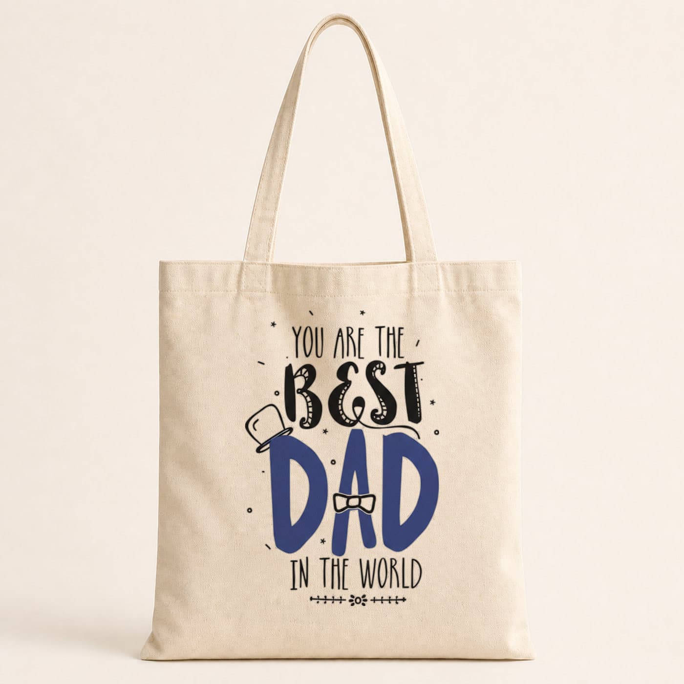 Best Dad Baskılı Bez Çanta