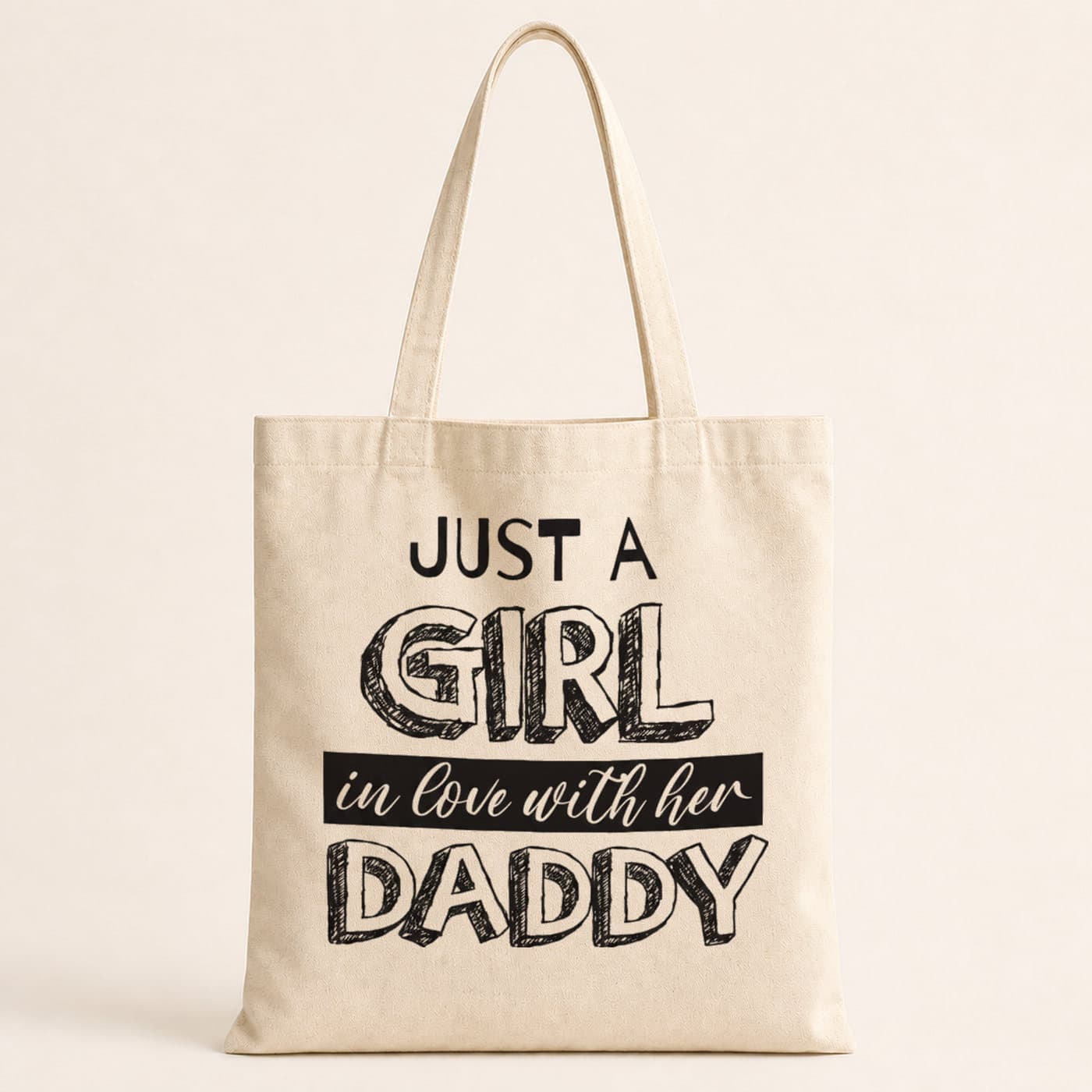 Gril S Daddy Baskılı Bez Çanta