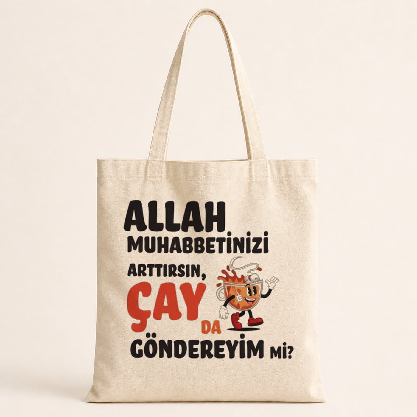 Çay Da Göndereyim Mi Baskılı Bez Çanta