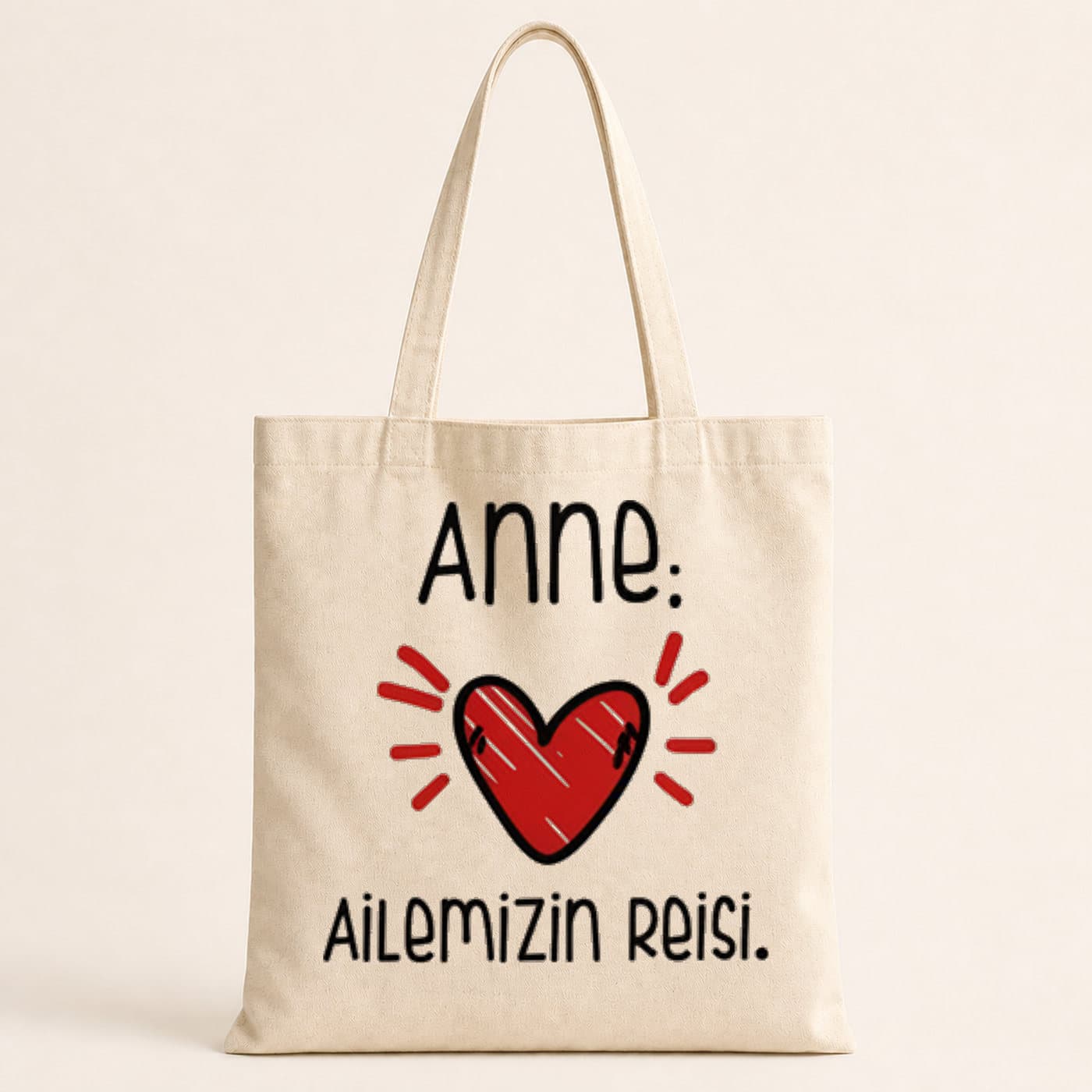 Anne Baskılı Bez Çanta
