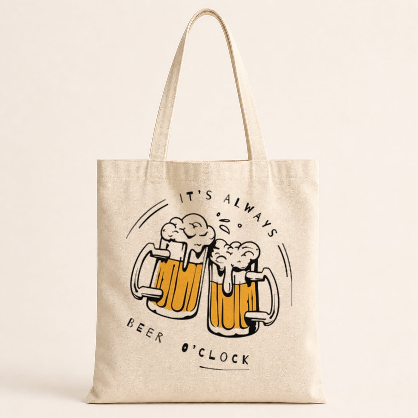 Beers Cheers Tasarım Baskılı Bez Çanta