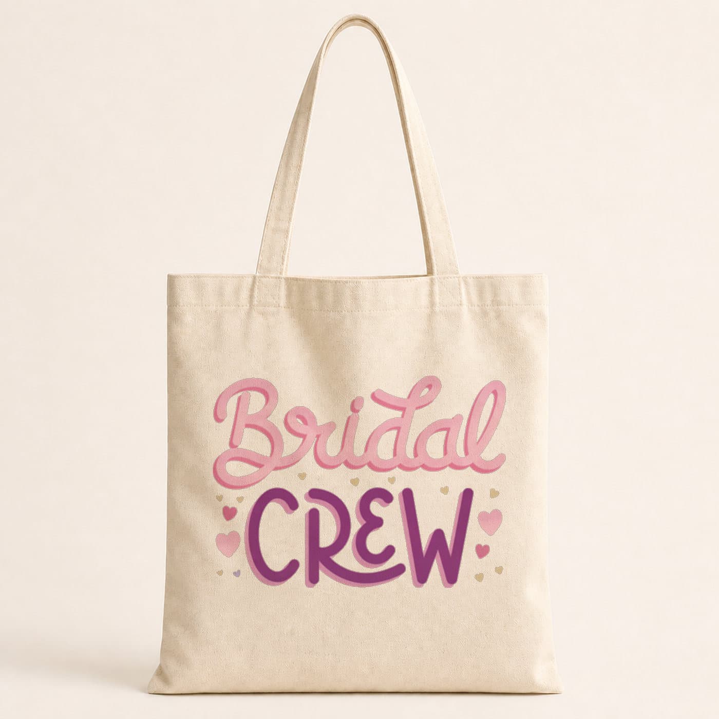 Bridal Crew Yazı Baskılı Bez Çanta