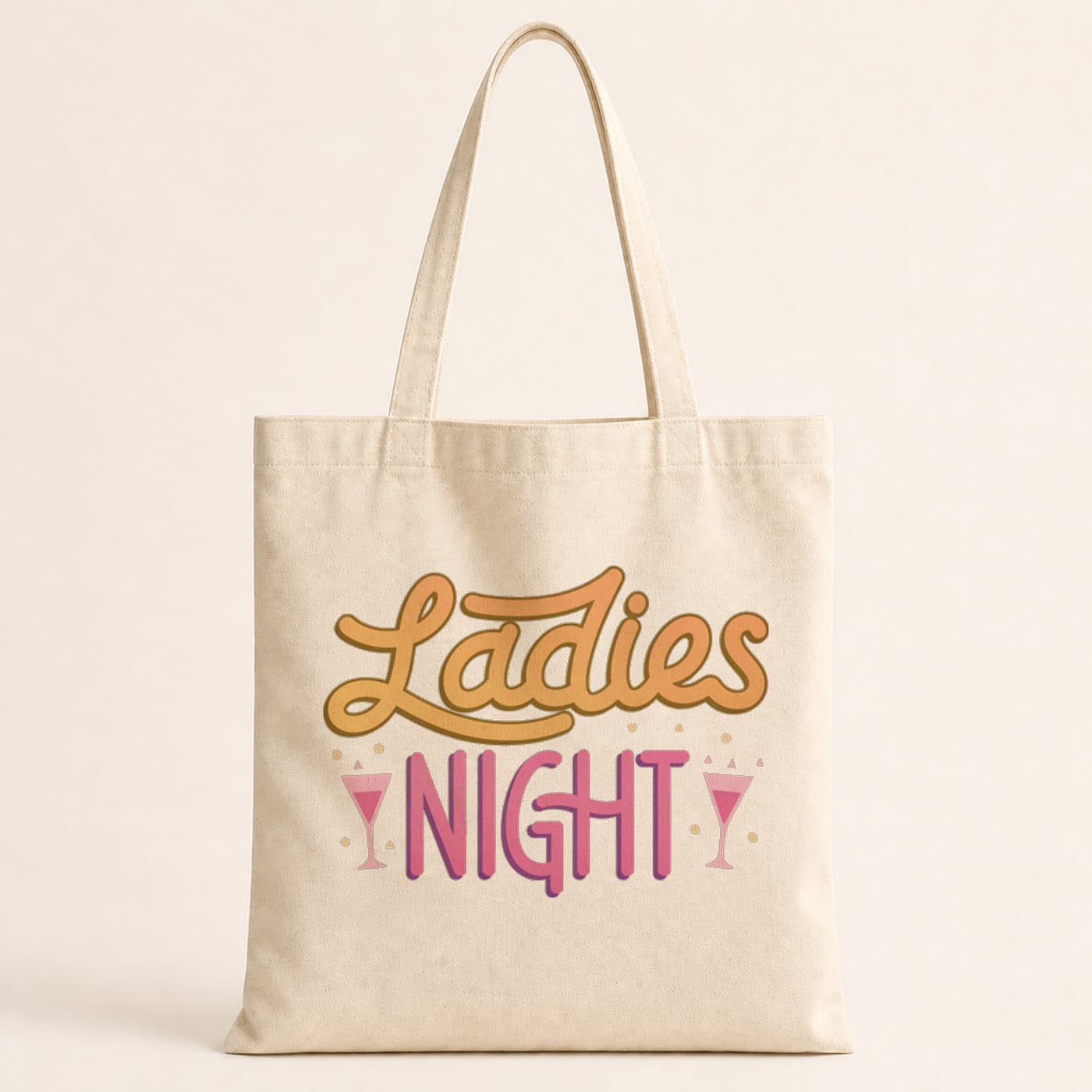 Ladies Night Yazı Baskılı Bez Çanta