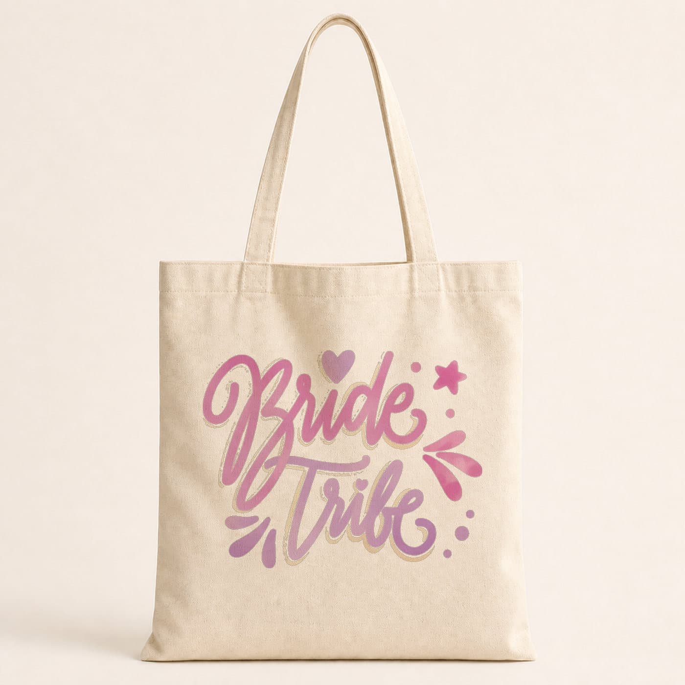 Bride Tribe Yazı Baskılı Bez Çanta