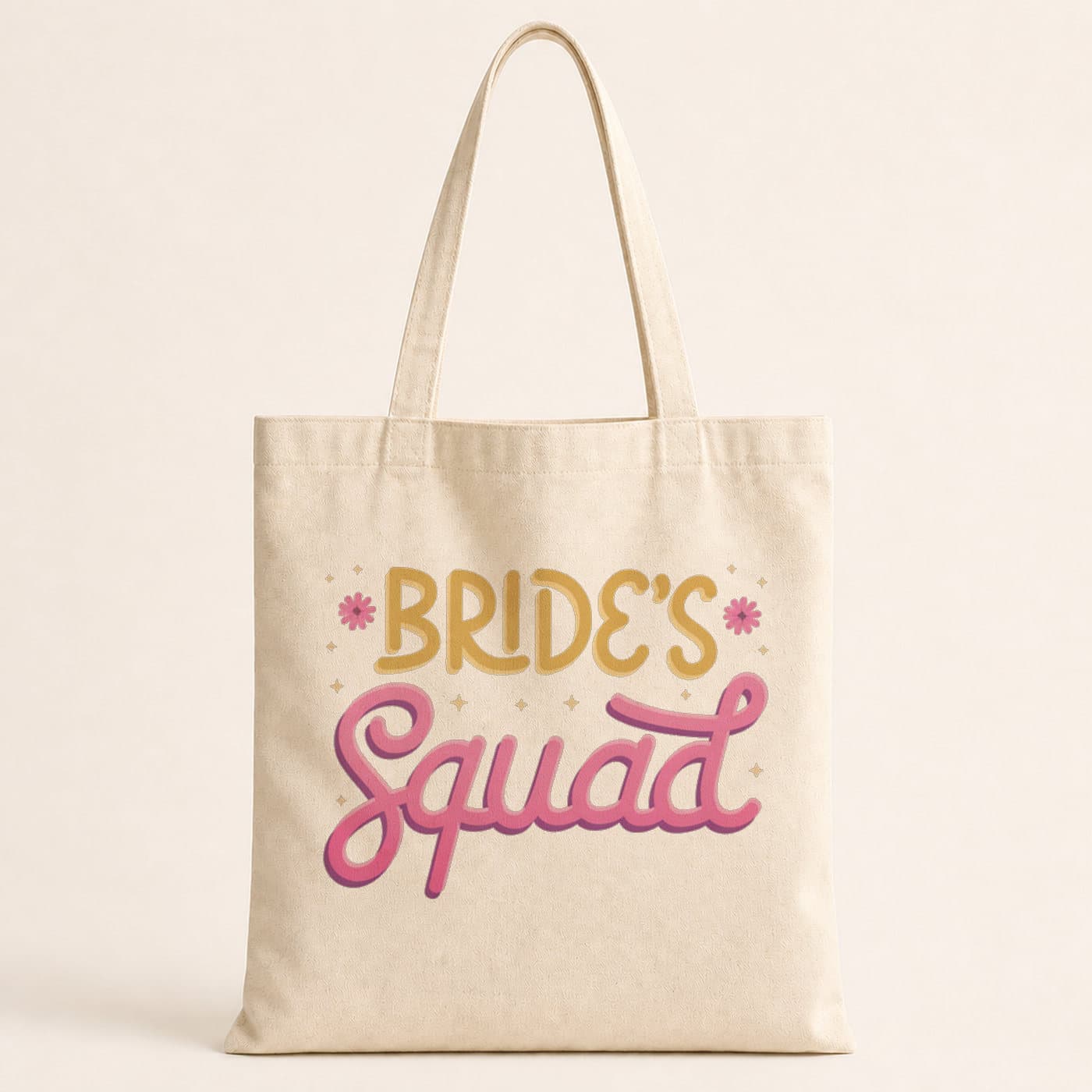 Bride S Squad Yazı Baskılı Bez Çanta