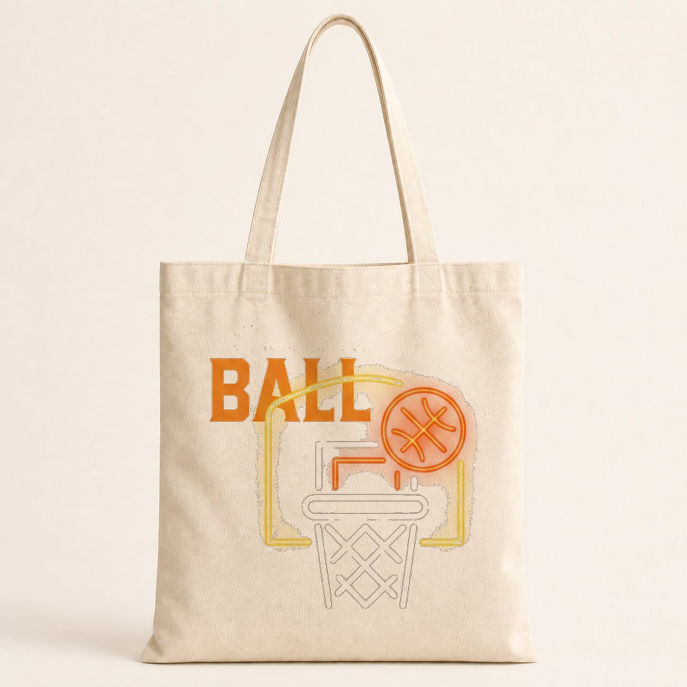 Basketball Pota Tasarım Baskılı Bez Çanta