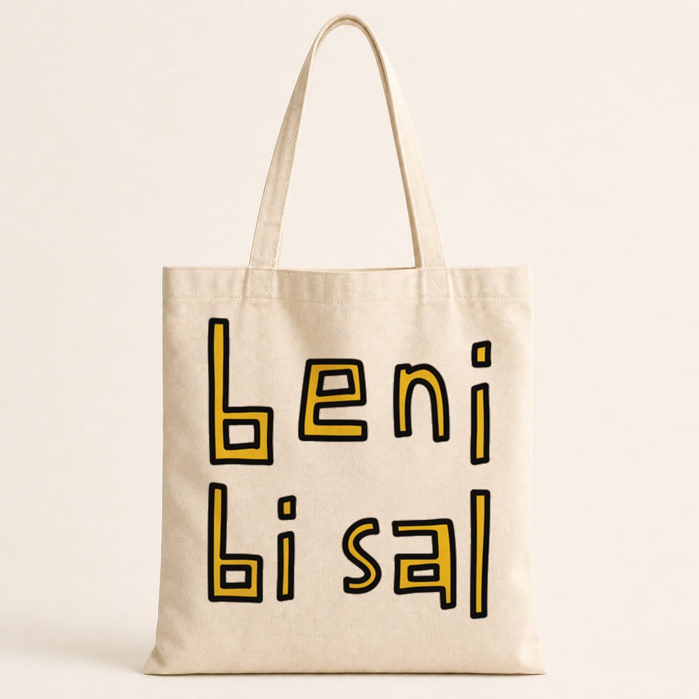 Beni Bi Sal Baskılı Bez Çanta