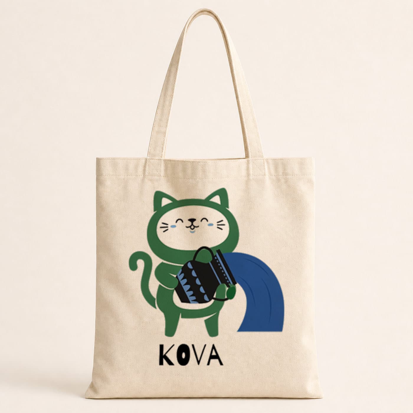 Kova Burcu Ve Onla Alakalı Komik Açıklama Baskılı Bez Çanta