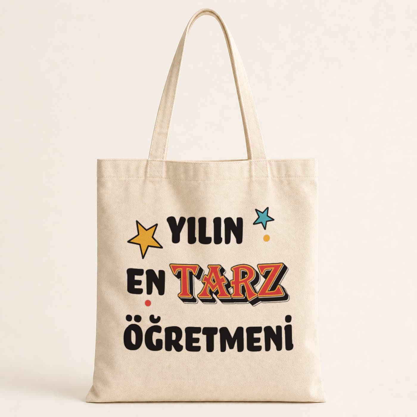 Yılın En Tarz Öğretmeni Baskılı Bez Çanta