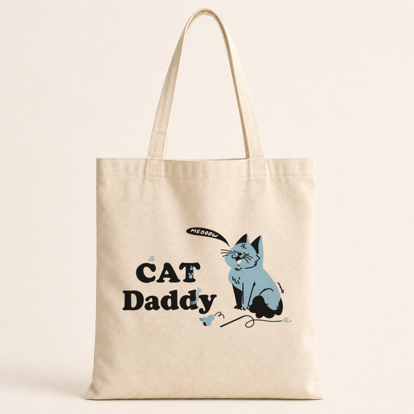 Cad Daddy Baskılı Bez Çanta