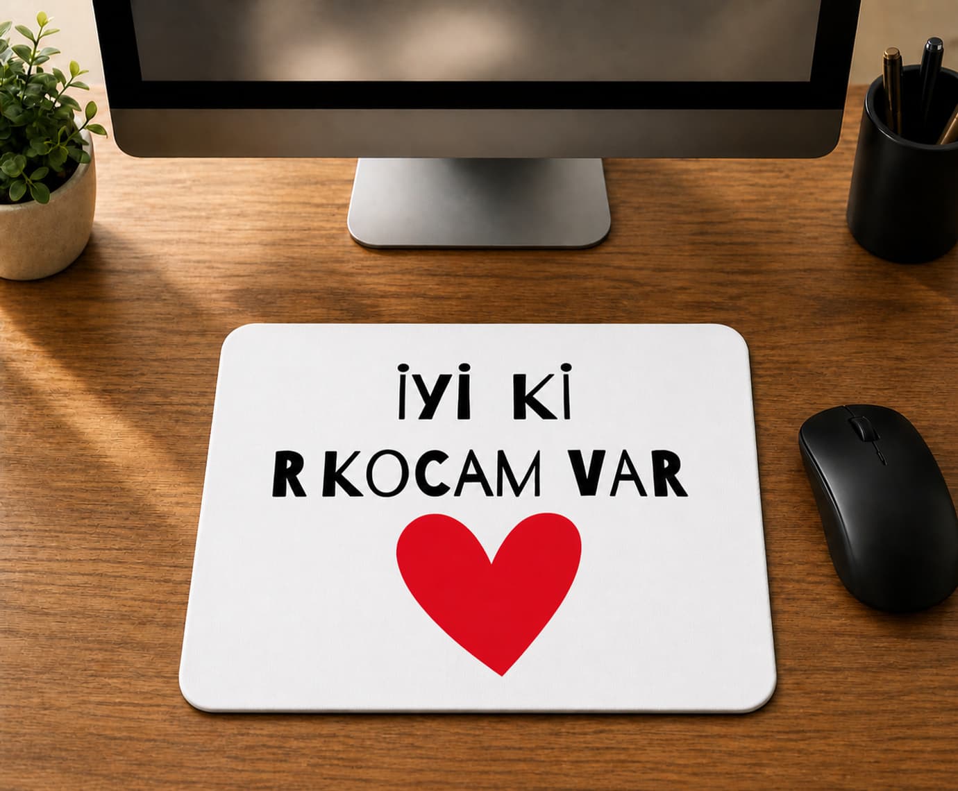 İyi Ki Karım Var - BASKILI MOUSE PAD
