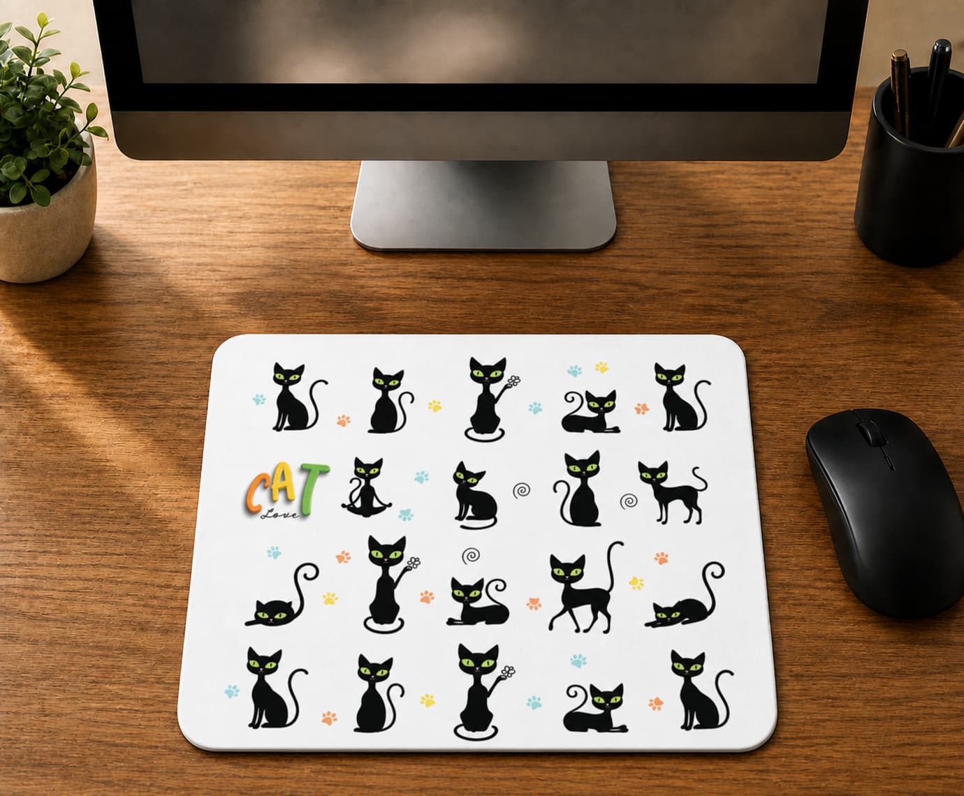 Cat Love - BASKILI MOUSE PAD