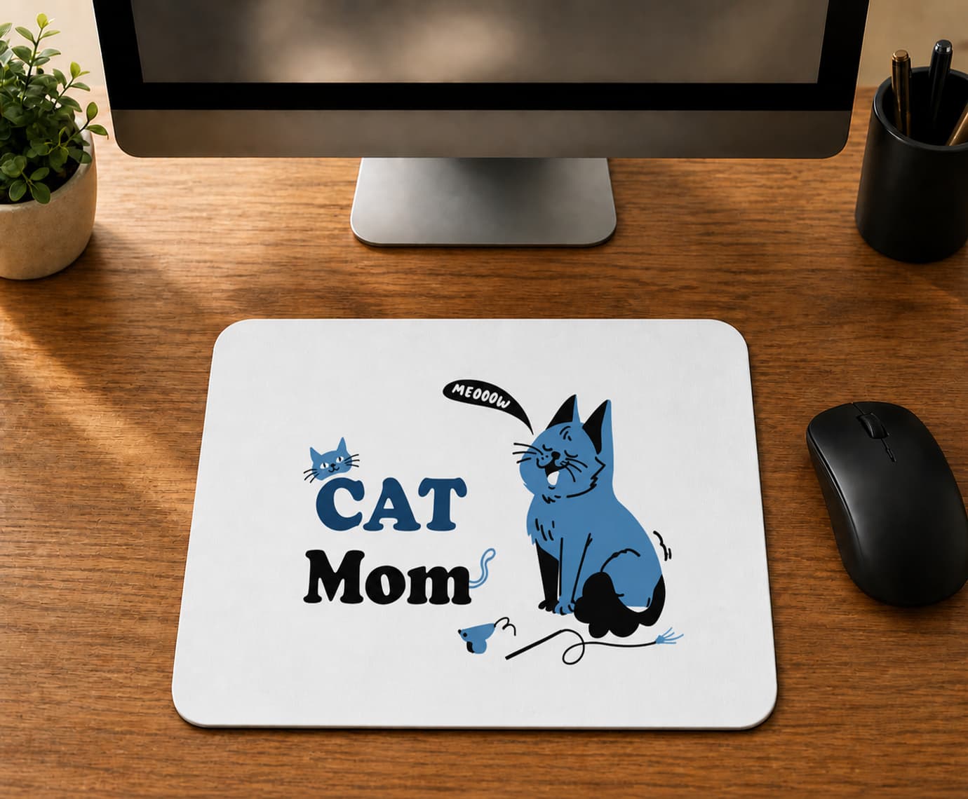 Cat Mom - BASKILI MOUSE PAD