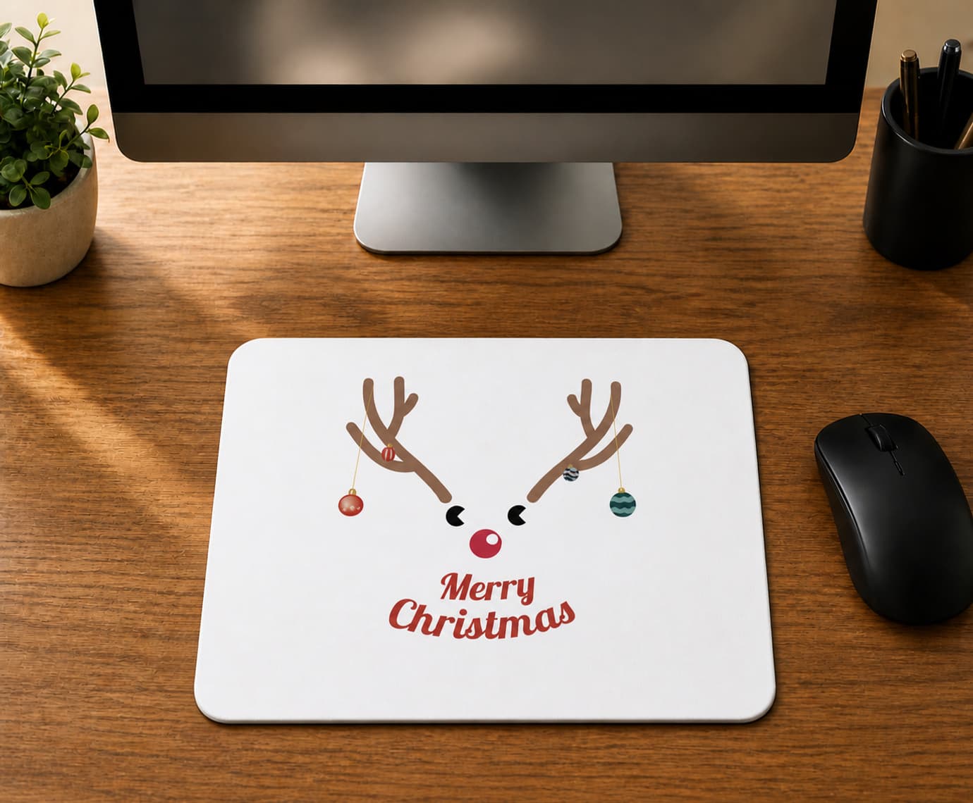 Merry Christmas Geyik - BASKILI MOUSE PAD