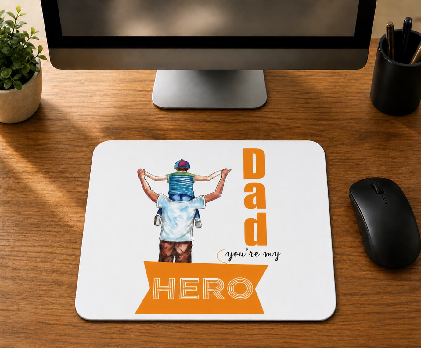 Hero-baba&oğul - BASKILI MOUSE PAD