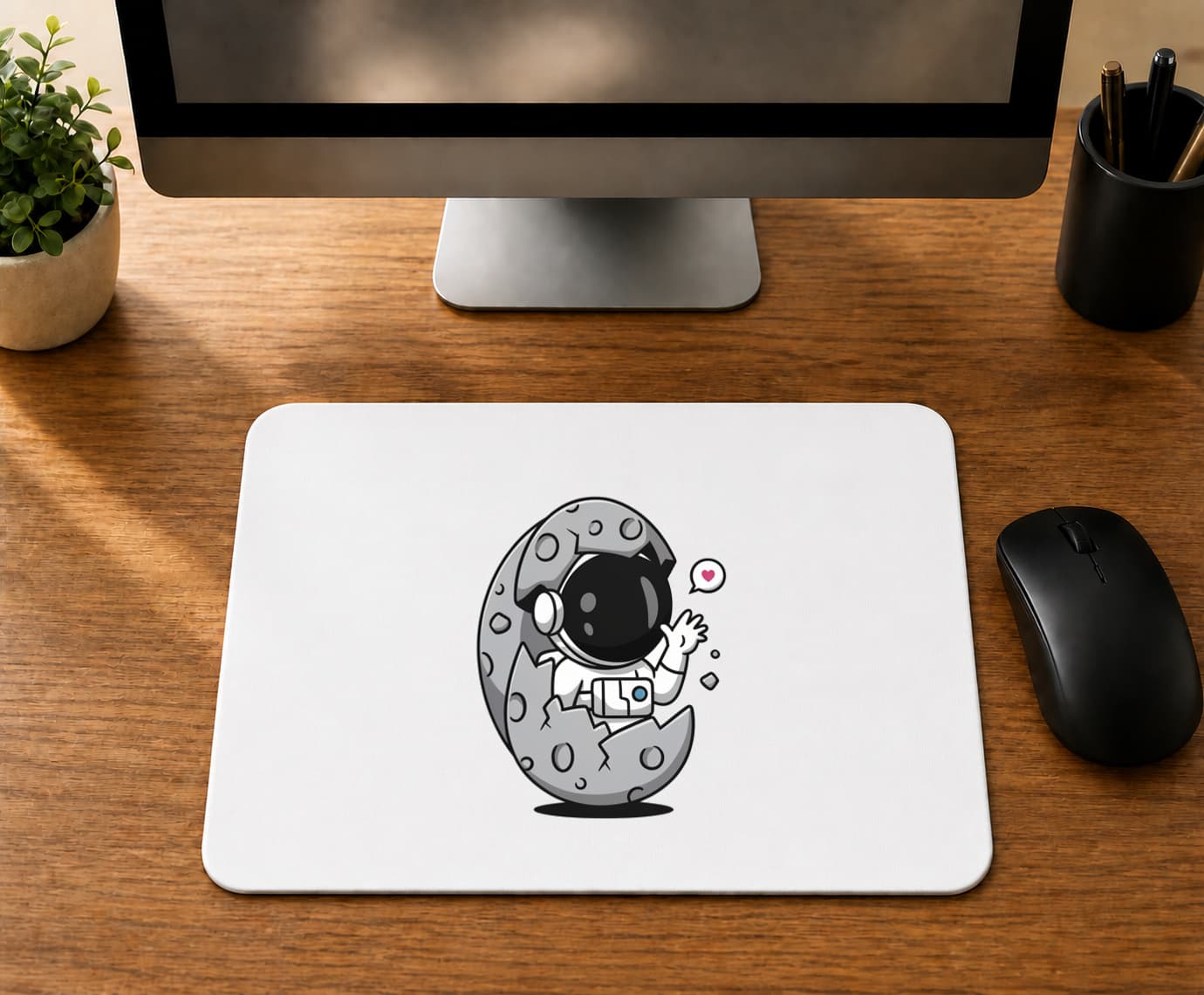 Yumurtadan Çıkan Astronot - BASKILI MOUSE PAD