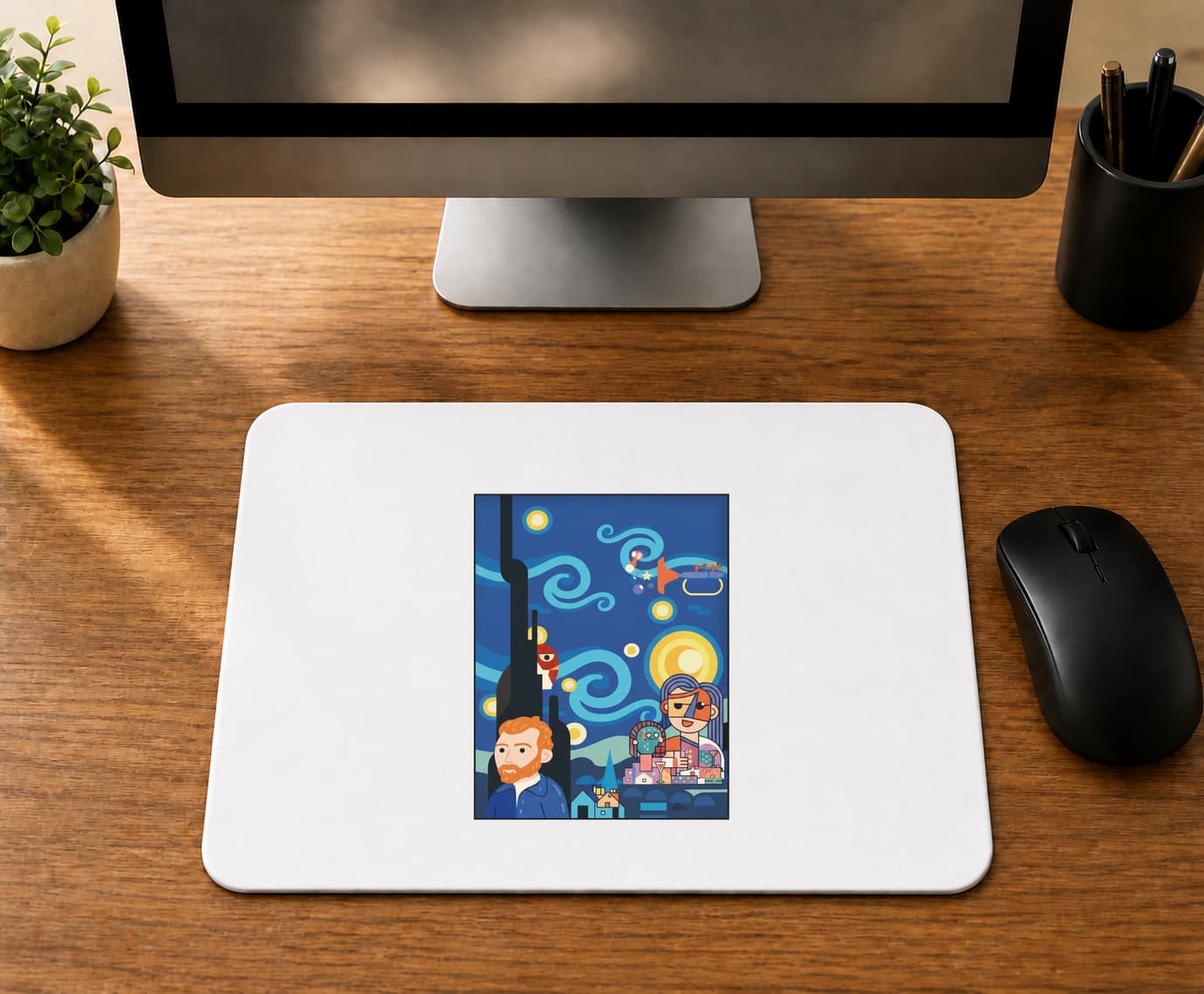 Van Gogh Rüyası Tasarım - BASKILI MOUSE PAD