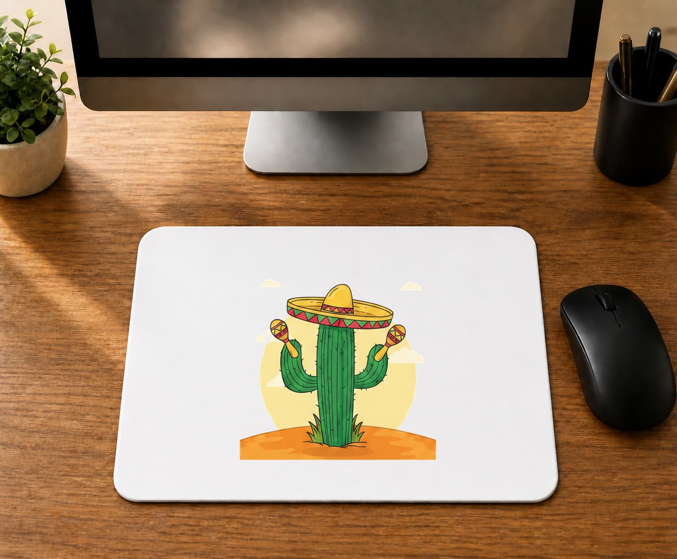 Marakas Kaktüs Tasarım - BASKILI MOUSE PAD