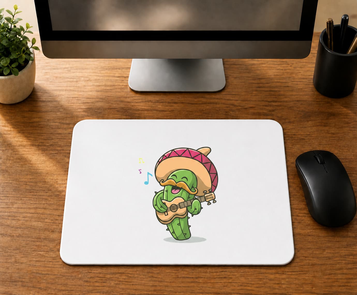 Meksikalı Kaktüs Tasarım - BASKILI MOUSE PAD