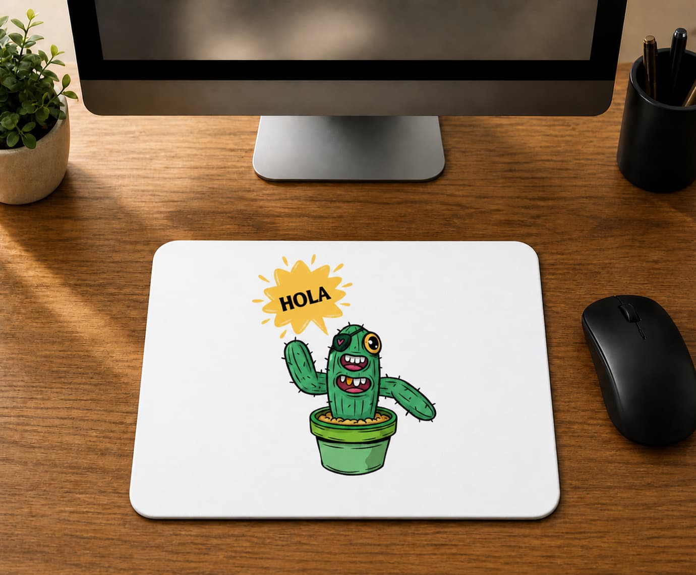 Wow Why Kaktüsler Tasarım - BASKILI MOUSE PAD