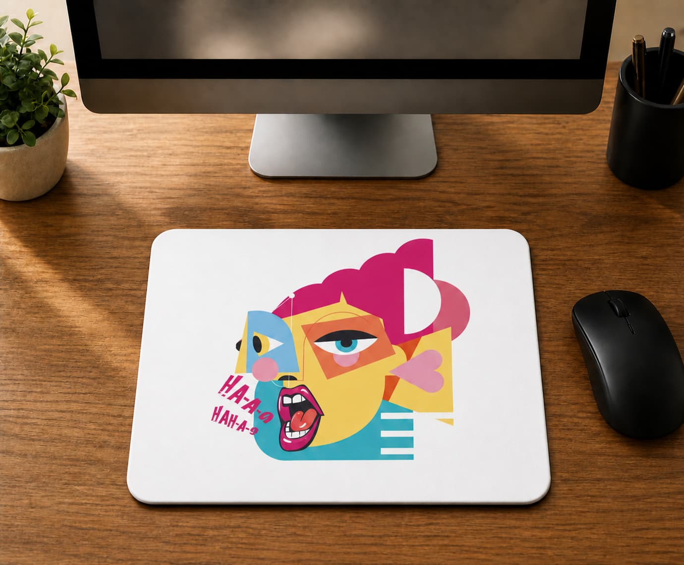 Pembe Çığlık - BASKILI MOUSE PAD