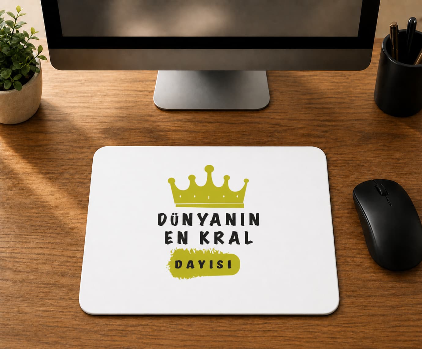 Dünyanın En Kral Dayısı - BASKILI MOUSE PAD