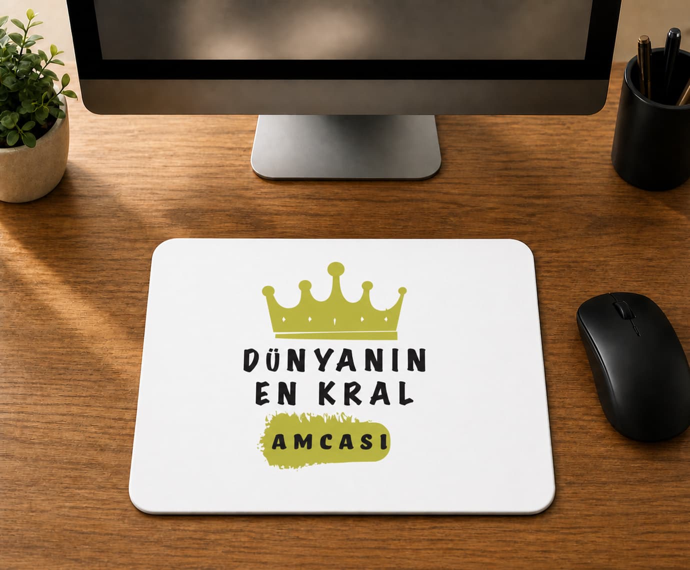 Dünyanın En Kral Amcası - BASKILI MOUSE PAD
