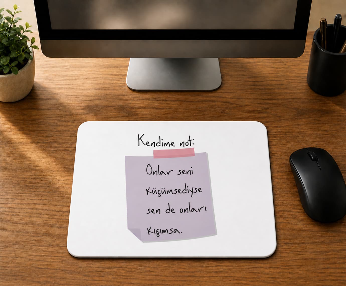Farklı Renkli Yüzler Tasarım - BASKILI MOUSE PAD