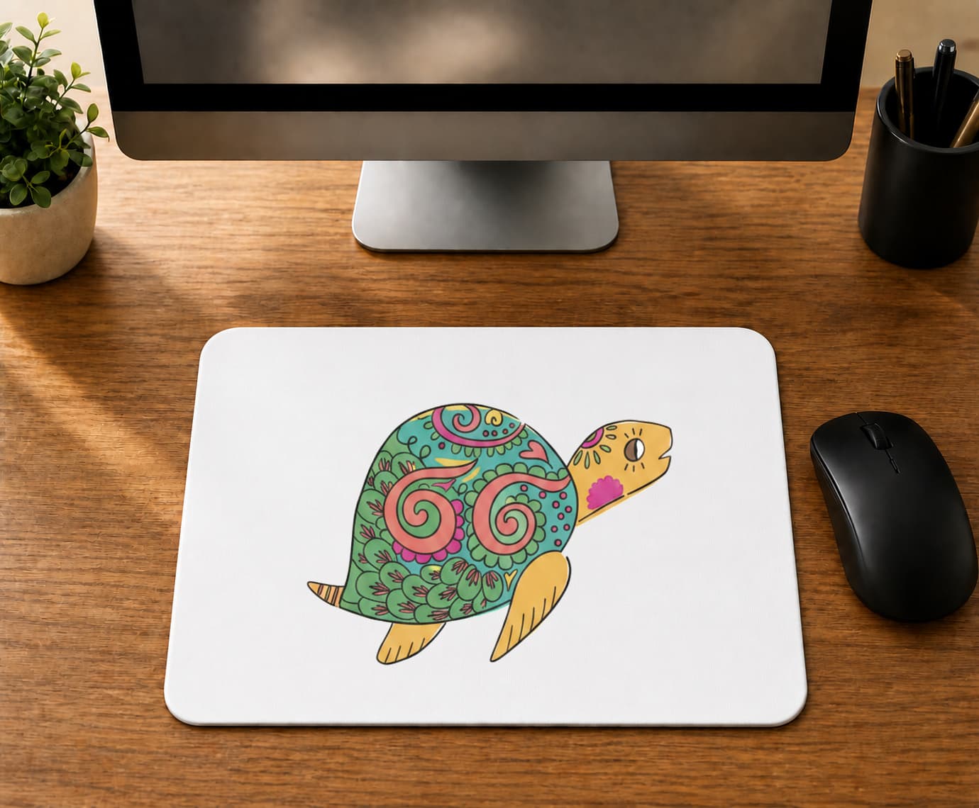 Su Kaplumbağası - BASKILI MOUSE PAD
