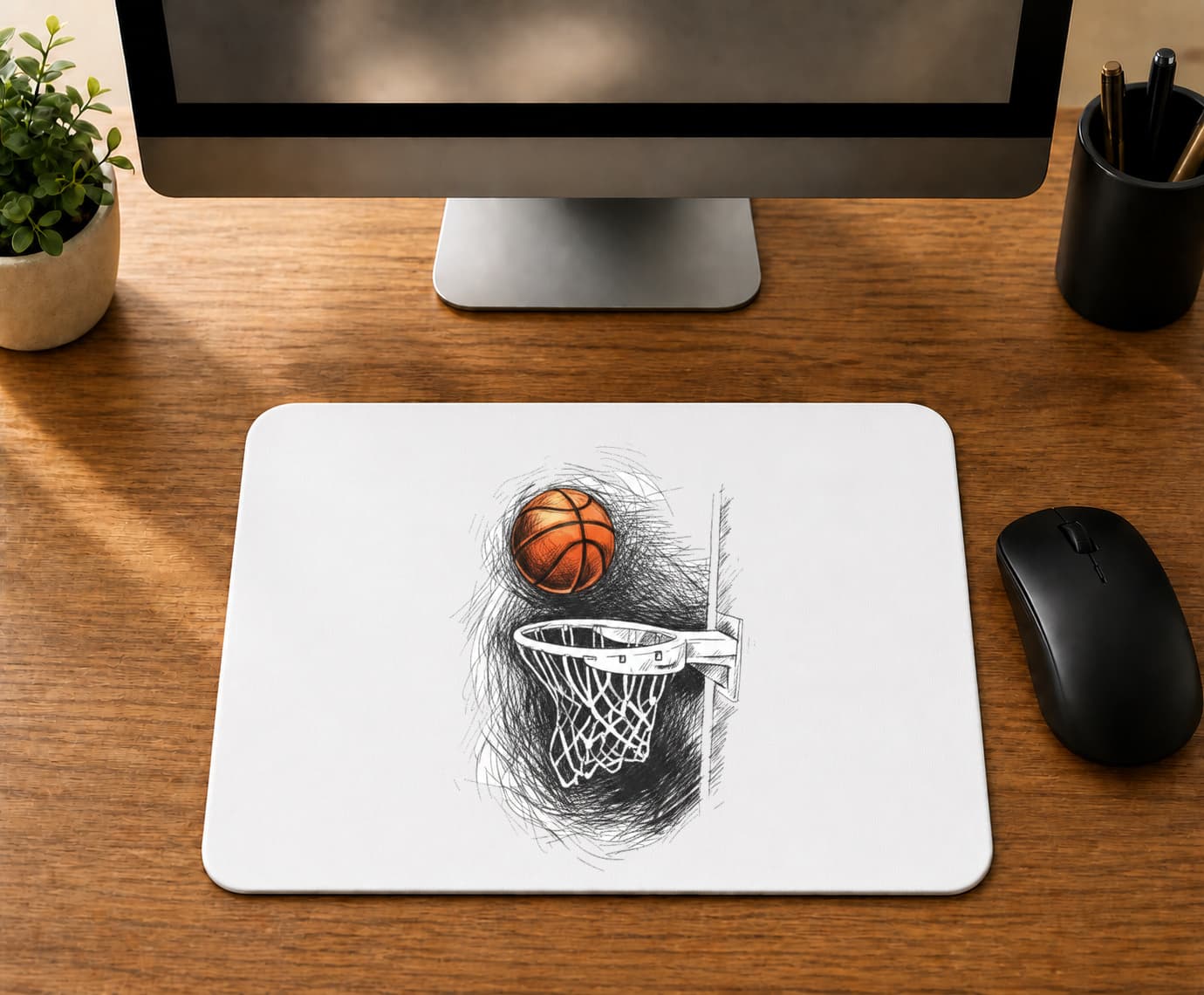 Küçük Basket Pota Tasarım - BASKILI MOUSE PAD
