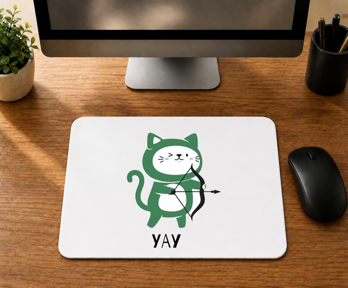 Yay Burcu Ve Onla Alakalı Komik Açıklama Simgesi - BASKILI MOUSE PAD