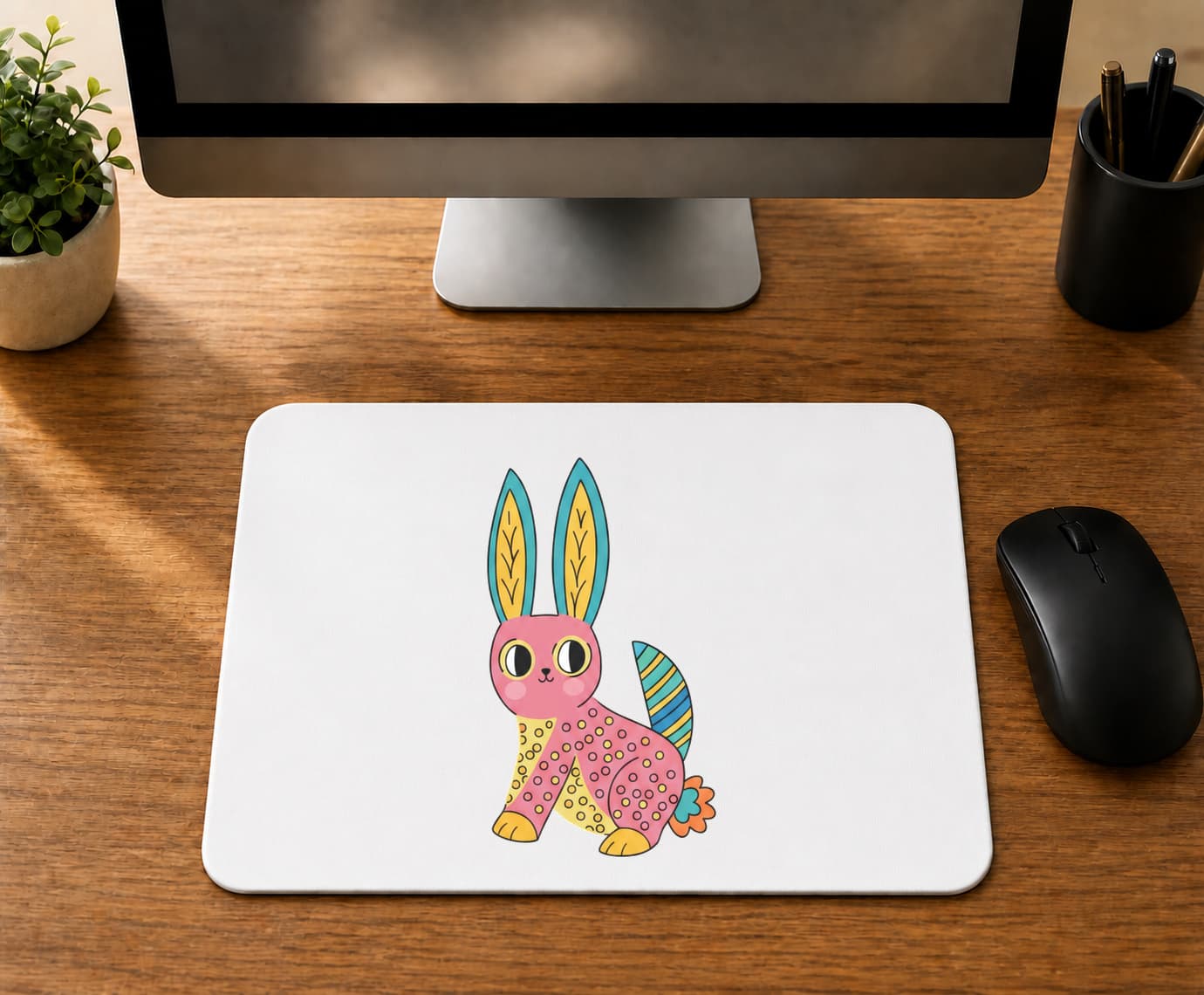 Latte Fincanı Tavşan - BASKILI MOUSE PAD