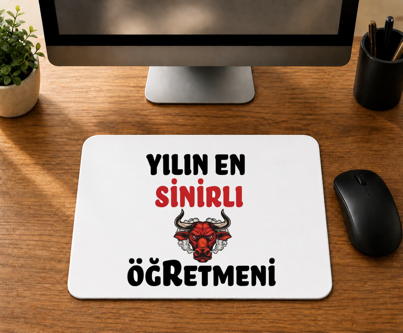 Yılın En Sinirli Öğretmeni - BASKILI MOUSE PAD