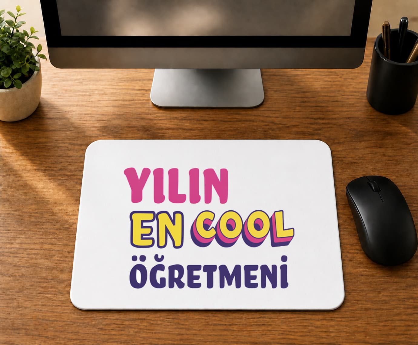 Yılın En Cool Öğretmen - BASKILI MOUSE PAD