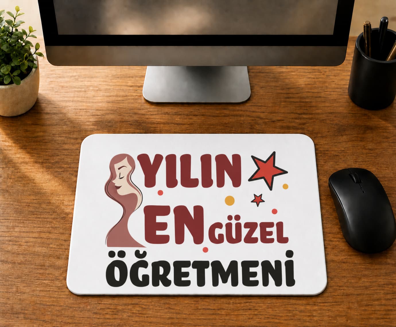 Yılın En Güzel Öğretmeni - BASKILI MOUSE PAD