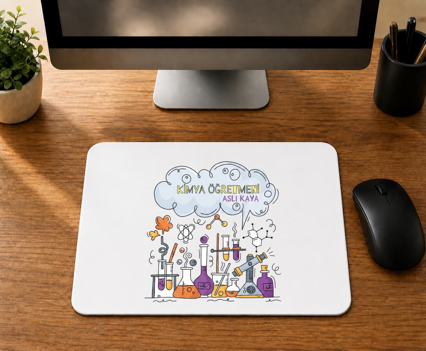 Kişiye Özel Kimya Öğretmeni - BASKILI MOUSE PAD