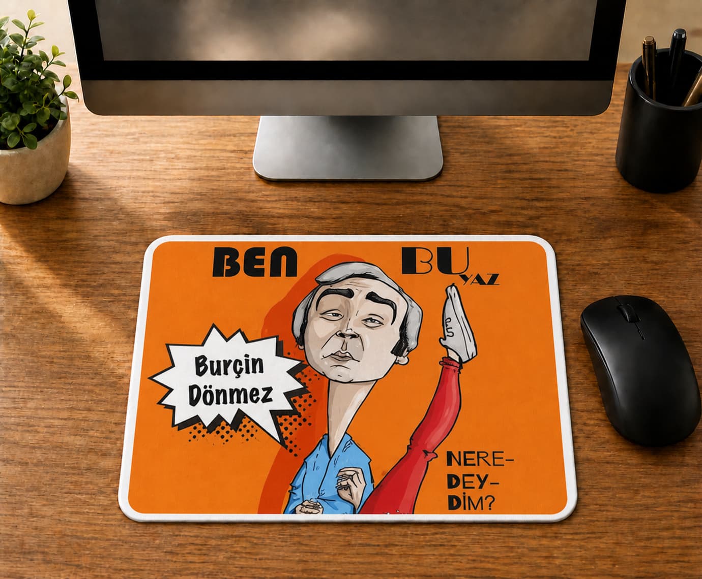 Kişiye Özel Beden Eğitimi Öğretmeni Ben Bu Yaz - BASKILI MOUSE PAD