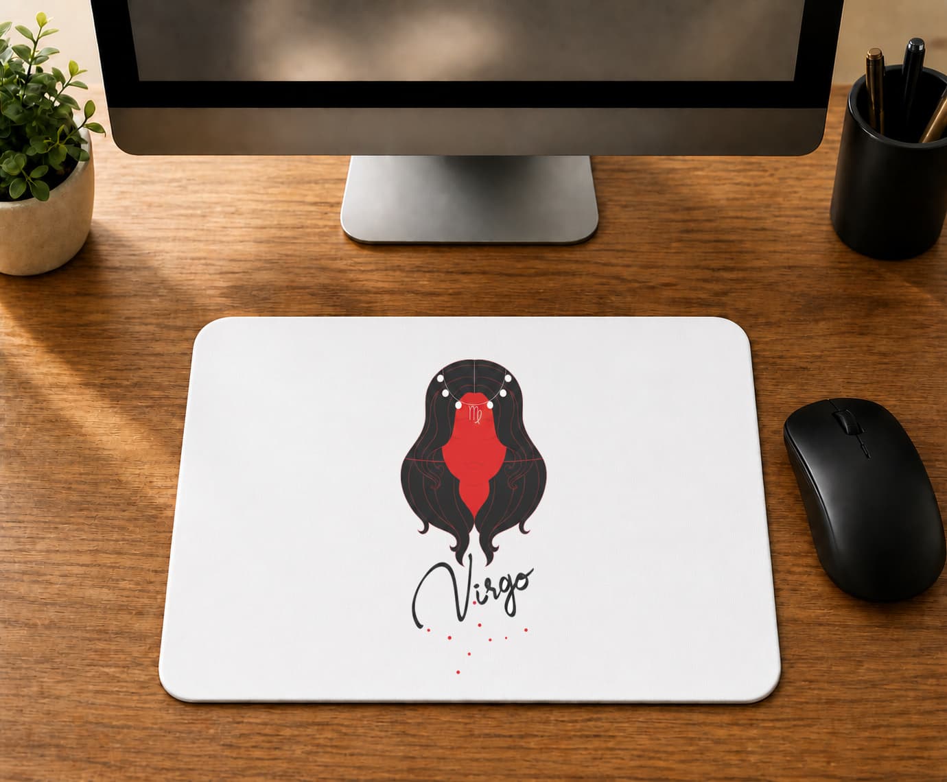 Başak Burcu Simgesi - BASKILI MOUSE PAD