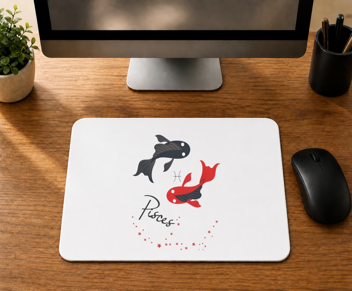 Balık Burcu Simgesi - BASKILI MOUSE PAD