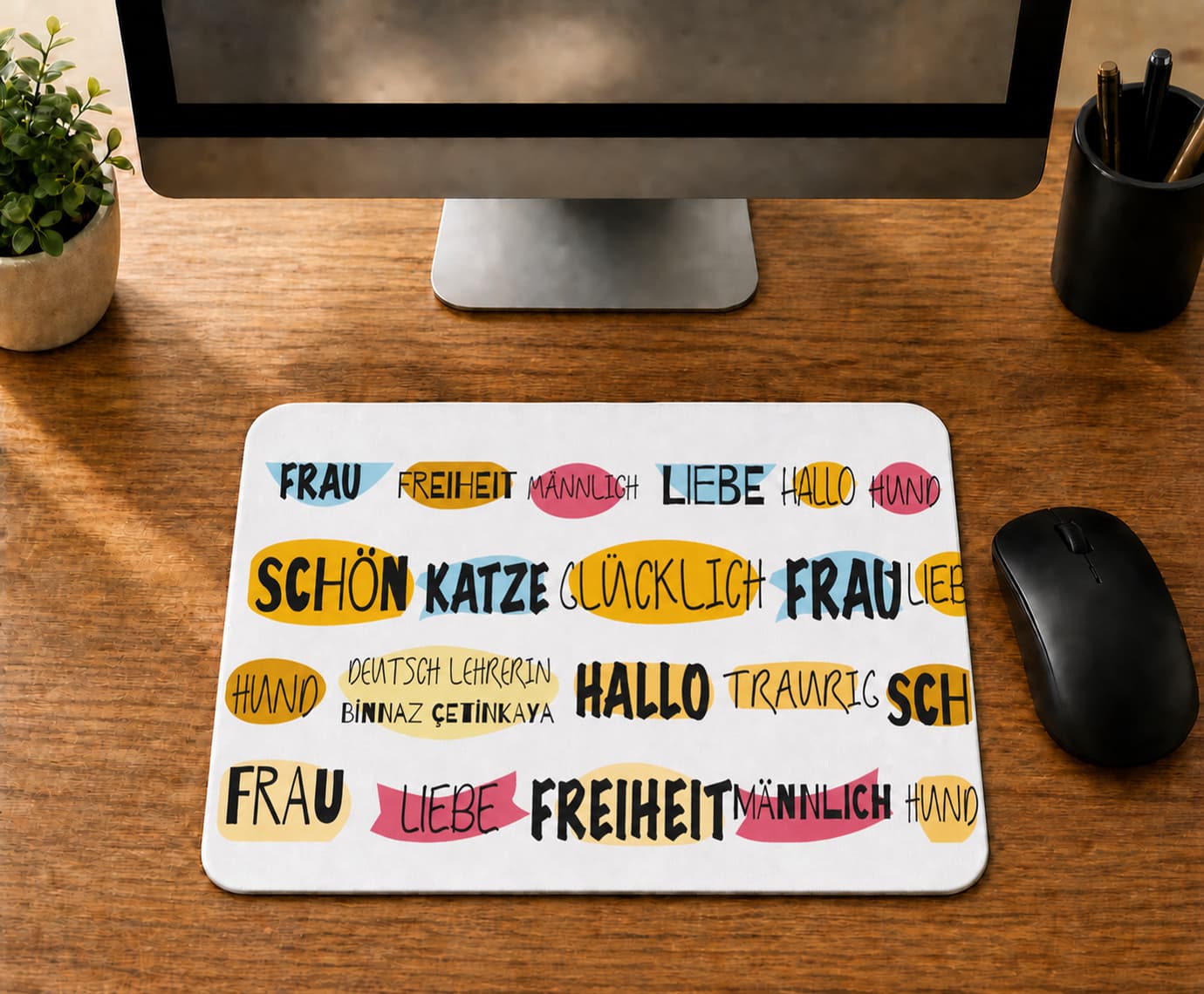 Kişiye Özel Almanca Öğretmeni - BASKILI MOUSE PAD
