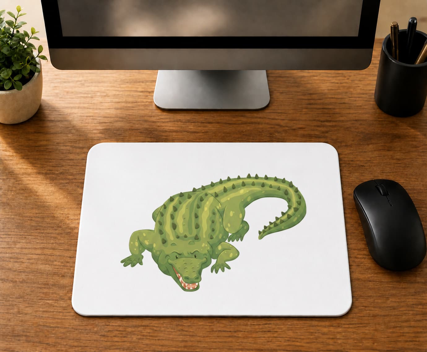 Timsah Bakışı Tasarım - BASKILI MOUSE PAD